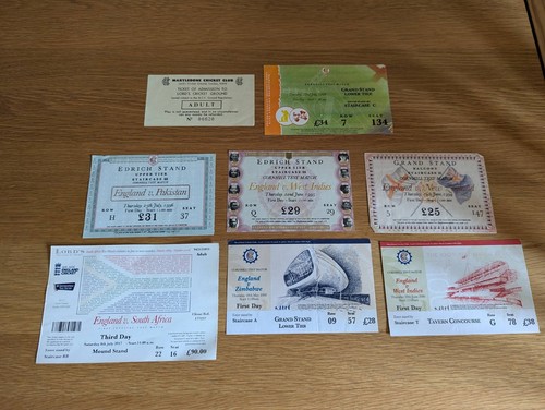 Cricket match tickets 10 - cricket, x