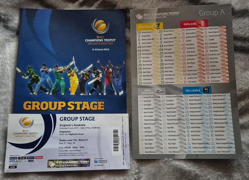 Cricket programme ticket - programme, &