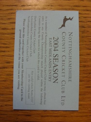 2004 ticket cricket season - 2004,